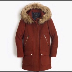 J crew Chateau parka in stadium-cloth wool